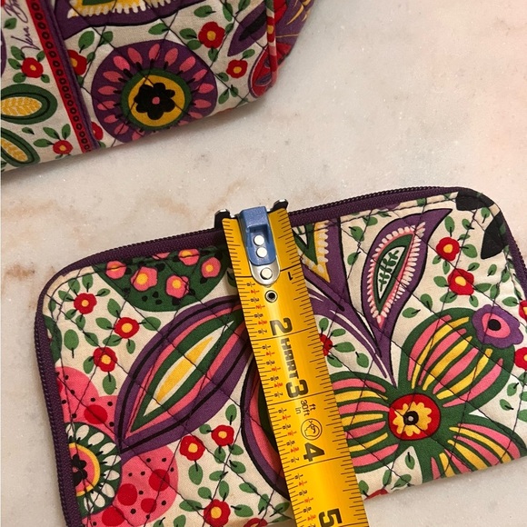 Vera Bradley Carson Floral Shoulder Bag Matching Wallet and Kiss Lock Coin Bag - Picture 6 of 15